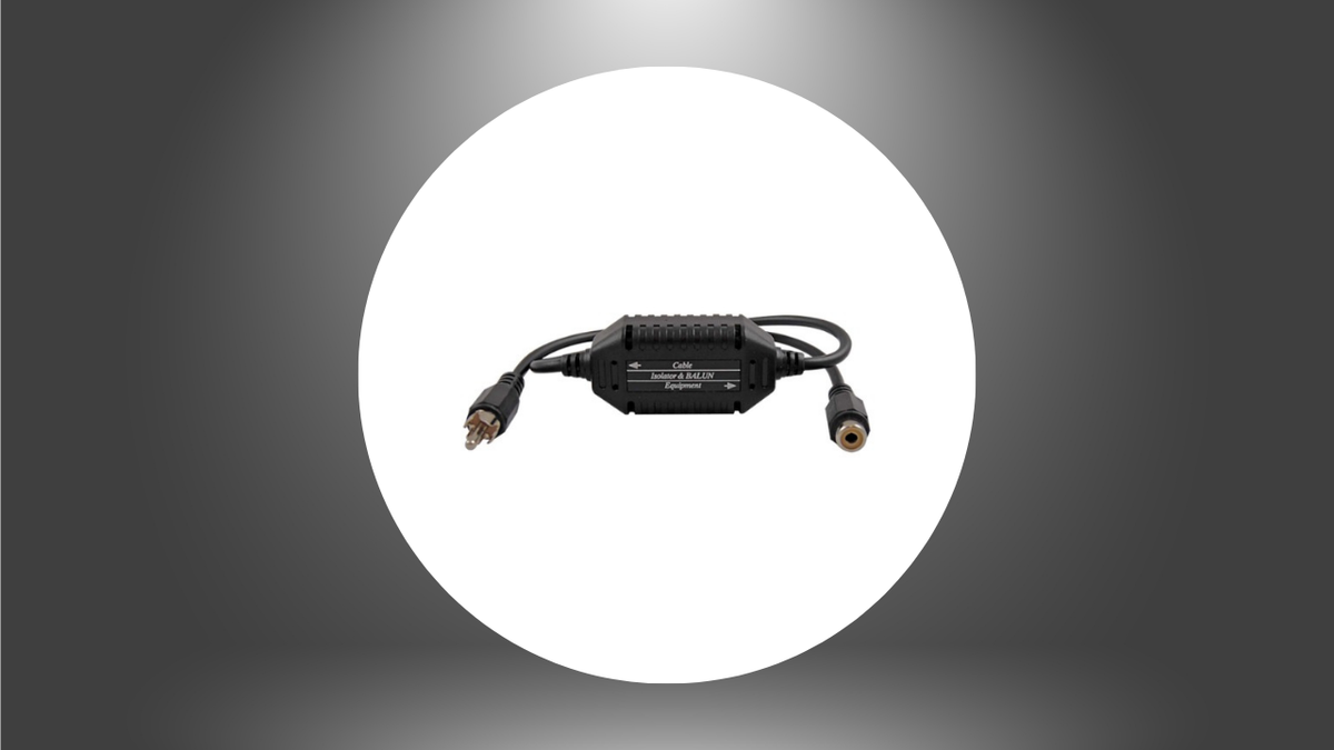 RCA COAXIAL VIDEO GROUND LOOP ISOLATOR w/BUILT IN VIDEO
