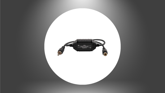 RCA COAXIAL VIDEO GROUND LOOP ISOLATOR w/BUILT IN VIDEO